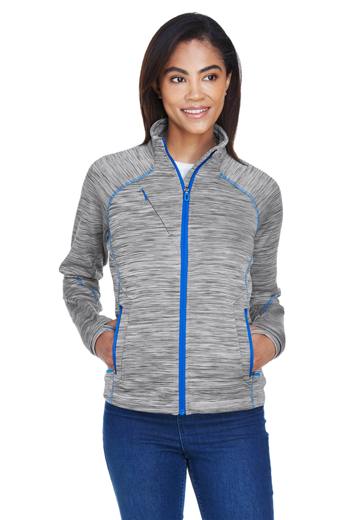 North End Ladies Sport Red Flux Melange Fleece Jacket – THE DUCKHORN SHOP