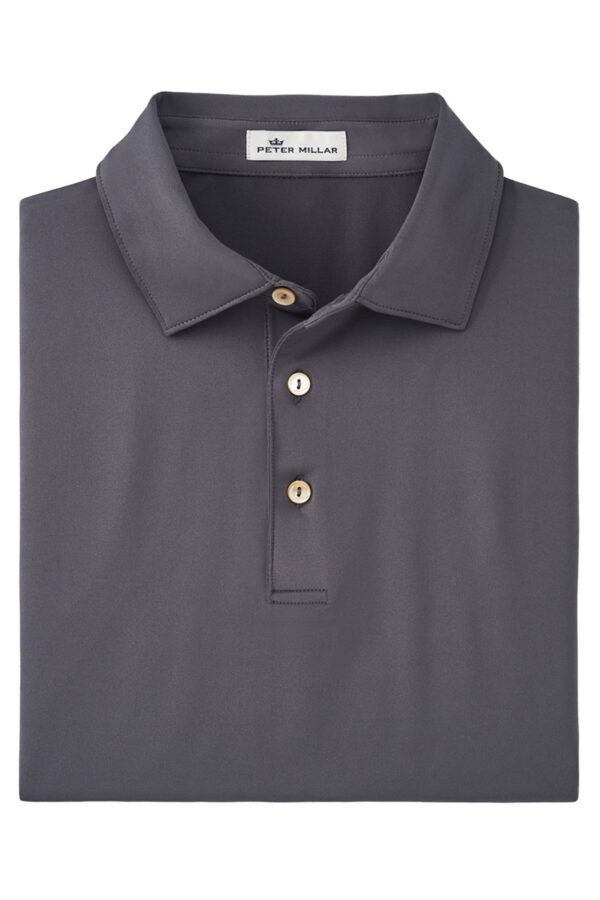 Peter Millar Men's Solid Performance Polo - Self Collar - Image 5