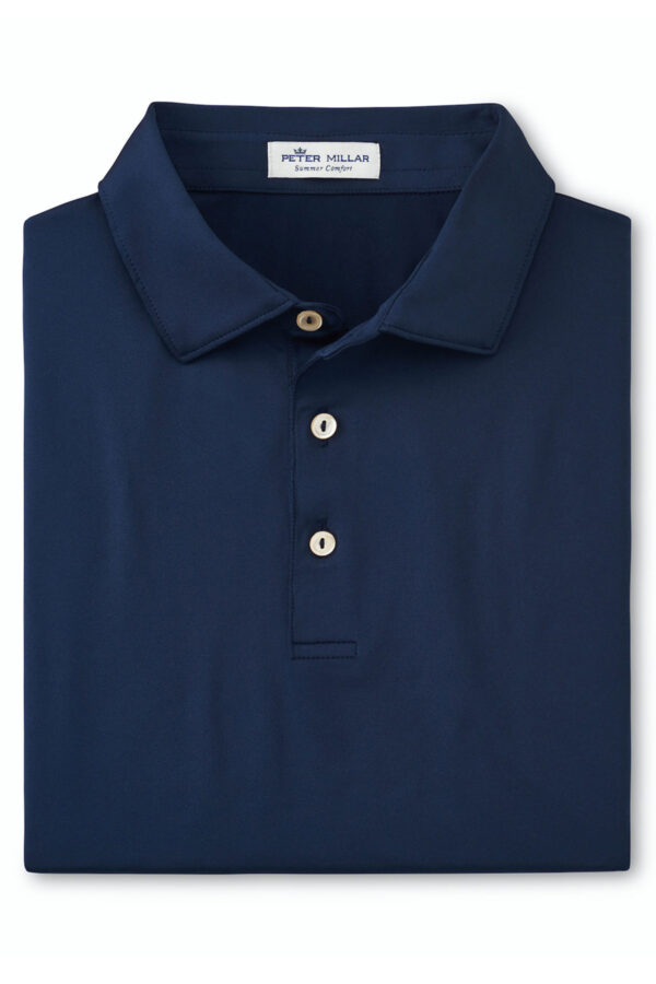 Peter Millar Men's Solid Performance Polo - Self Collar - Image 4